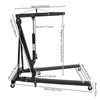QUSKLISU Folding Hydraulic Crane, 2 Ton Heavy Duty Crane with