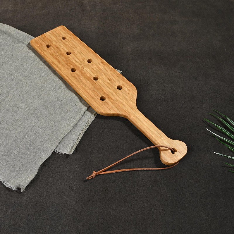 HILAZA 17 Inch Large Bamboo Wood Paddle Wooden Paddle with