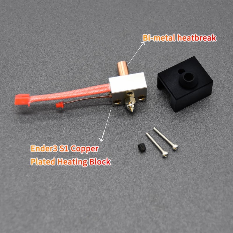 Elves Ender 3 S1 Copper Plated Heating Block, High Temperature