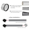 Insert check valve with sealing rubber backflow flap 100 mm
