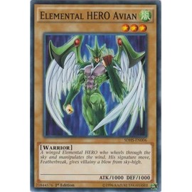 YU-GI-OH! - Elemental Hero Avian (SDHS-EN006) - Structure Deck: Hero Strike - 1st Edition - Common