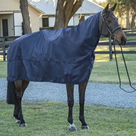 Dover Saddlery Rain Sheet, Color: Navy, Size: Large