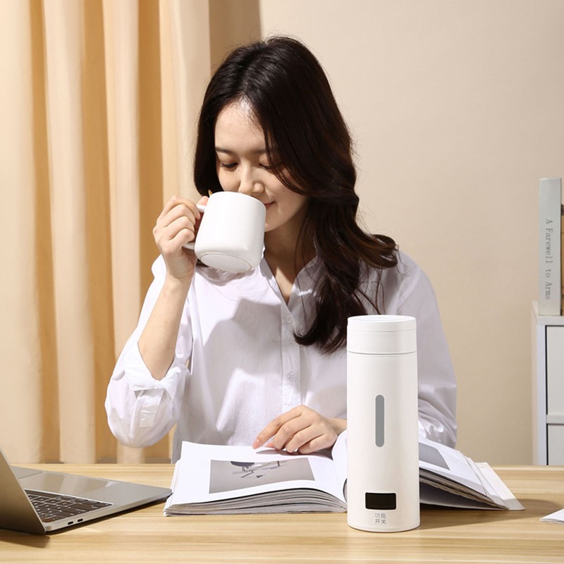 500ml Portable Electric Kettle 304 Steel Thermal Insulation Travel Electric