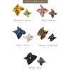 VINGTAINE HS-220-NY- Reversible Square Scrunchie Scrunchie Adult Square Reversible 2-Way