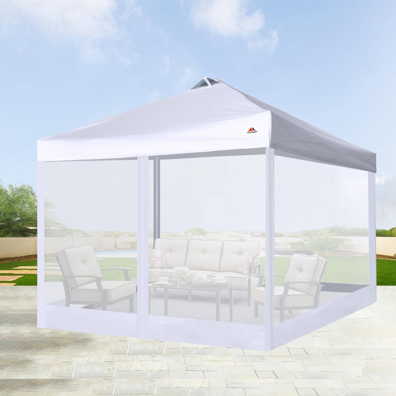 SCOCANOPY Replacement Mesh sidewall for Most 12x12 Canopy Or Gazebo,(White)