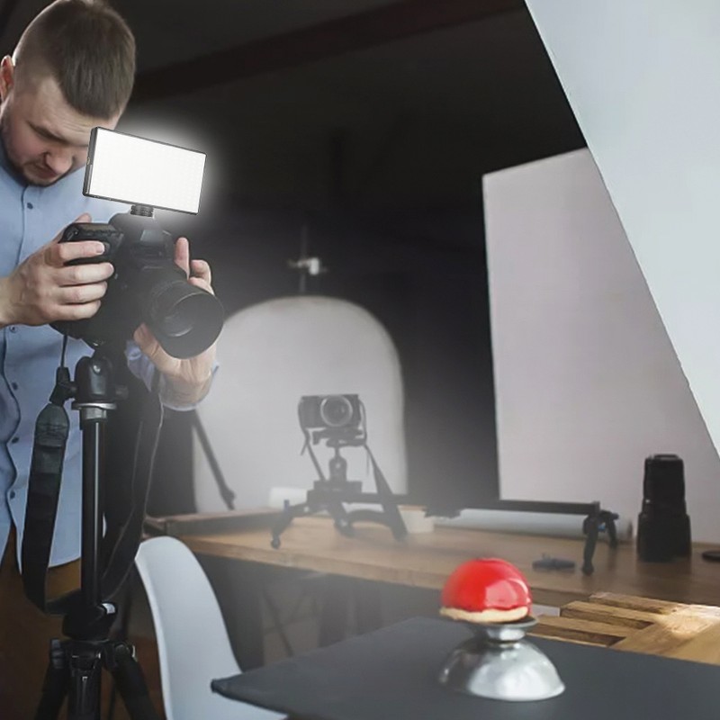 12W Pocket Led Light Mini Video Lamp Photography Light 2500K-9000K
