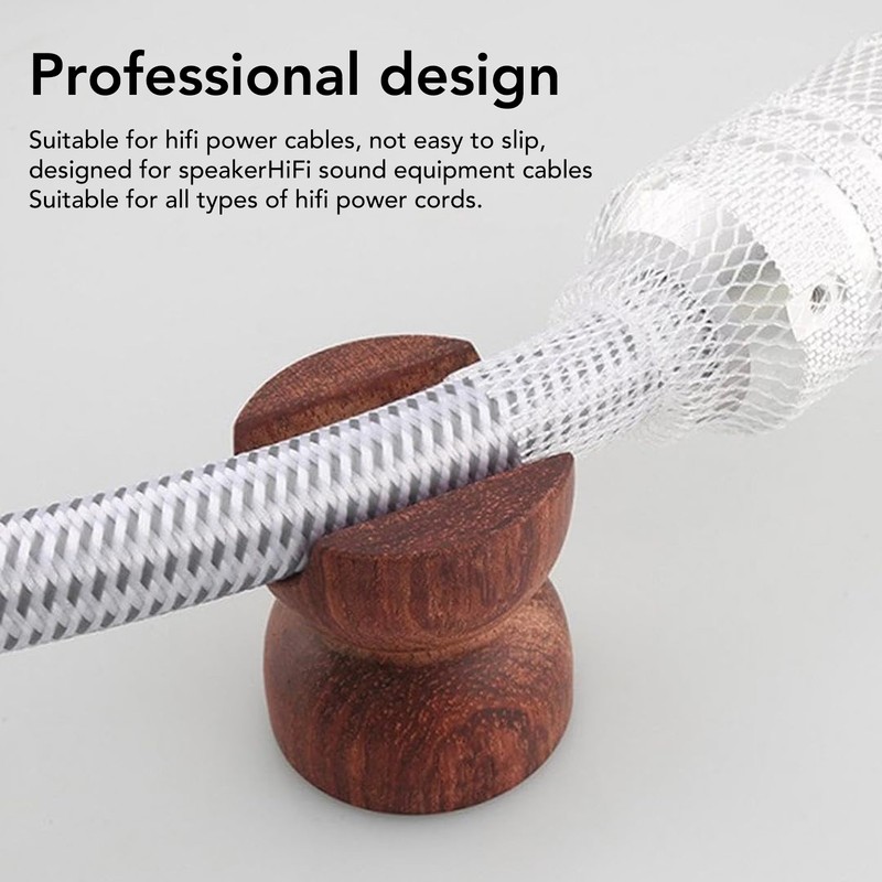 4PCS HiFi Speaker Cable Wire Bracket Wooden Shockproof Insulation HiFi