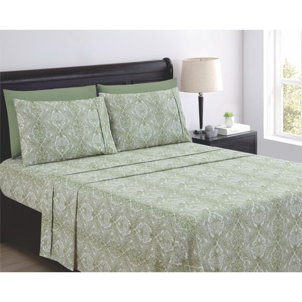 Spirit Linen home Full Size Bed Sheets Set - 6PC