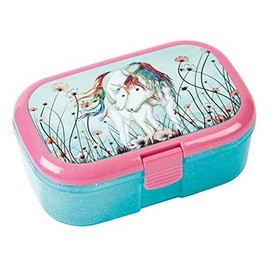 Lutz Mauder 10655 Glitter Lunch Box Lunabelle Unicorn with Foals for Children Perfect for Unicorn Party Lunch Box Lunch School Primary School Enrolment