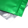 Flat Resealable Mylar Zipper Seal Lock Matte Green with Translucent