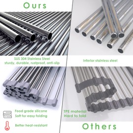 Tomorotec Roll Up Dish Drying Rack, Over The Sink Dish Drying Rack, Portable Stainless Steel Rolling Rack Multipurpose Kitchen Drainer Caddy Organizer Storage Shelf Holder, Gray