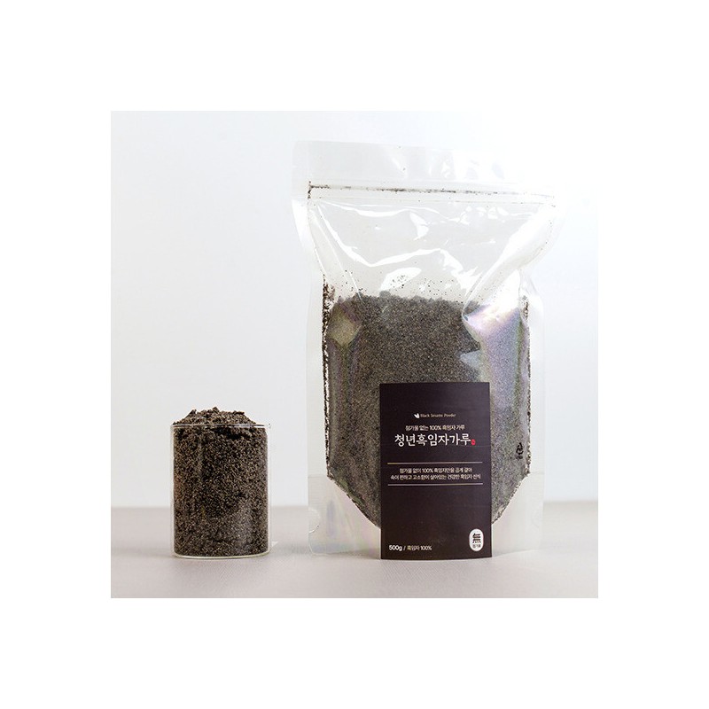 전라도청년 청년선식 태우지 않고 볶은 흑임자가루 500g x 1개 Jeolla-do
