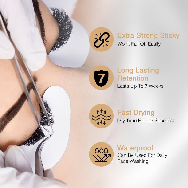 EMEDA Sensitive Lash Extension Glue - 0.5s Fast Drying Individual