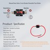 RPTCOTU 50A Inline Resettable Circuit Breaker 12-24V DC Manual Reset