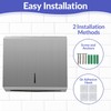 Stardrix Paper Towel Dispenser Wall Mount, Brushed Stainless Steel Commercial