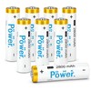 DMK POWER AA Rechargeable Batteries, 8 Pack, 2800mAh, 1.2V NiMH