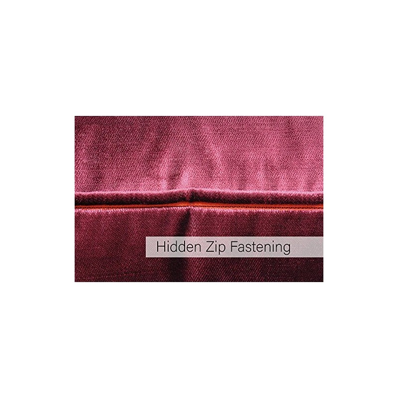 Riva Paoletti Luxe Velvet Cushion Cover - Cranberry Pink -