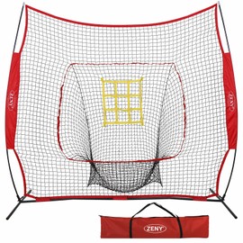 Segawe 7*7' Baseball Softball Practice Net Hitting Pitching Net with Carry Bag