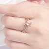 18K Rose Gold Plated Morganite Engagement Ring (Beauty code6)