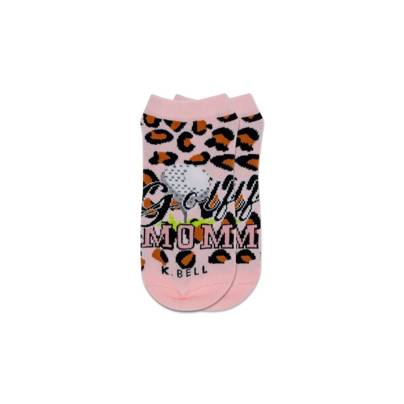 K. Bell Socks Ladies Cheetah Golf Mom Low Cut Sock