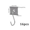 Kellegour Pack of 16 Hooks for Piping Rail, RV Awning