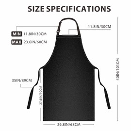 GoldPig Heavy-Duty Waterproof Apron, Chemical Resistant Rubber Vinyl for Industrial, Lab, Kitchen, Butcher & Grilling (40")