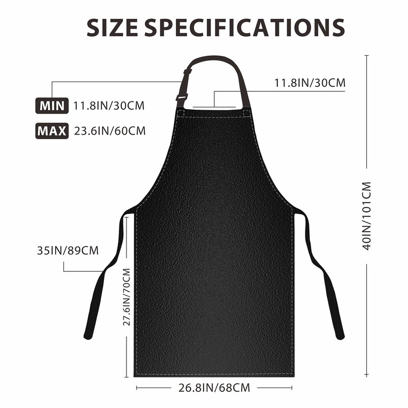 GoldPig Heavy-Duty Waterproof Apron, Chemical Resistant Rubber Vinyl for Industrial,