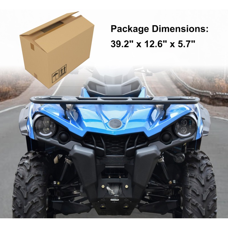 SAUTVS Front Fascia for Can-Am Outlander 450 570, Black Combination
