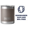 YETI Rambler 10 oz Lowball, Vacuum Insulated, Stainless Steel with