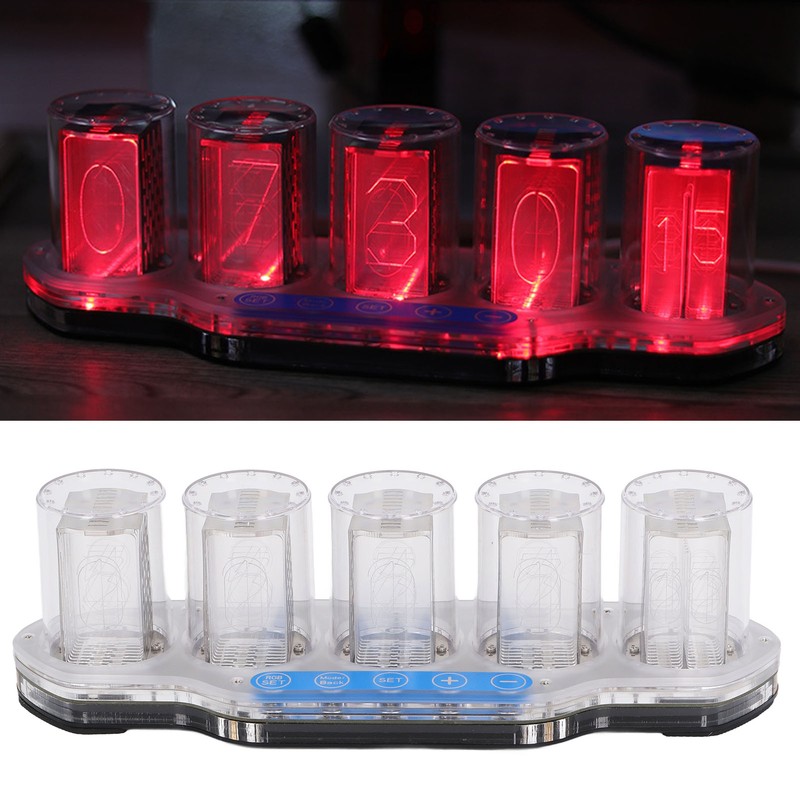 Nixie Tube Clock Breathing RGB High Accuracy Time Clock Luminous