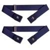 2-Pack No-Buckle Elastic Belts for Men & Women, Adjustable 1.38-Inch