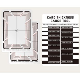 Flinduy Card Grading Centering Tool – Sports Card Thickness Measuring, Card Cleaning Kit, Card Centering Grading Tool