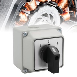 Universal Rotary Switch: Rotary Cam Selector Switch SZW26-20, 660V 20A, Universal Rotary Cam Selector Toggle Switch, Cam Switch 3 Position 3 Phase 12 Terminals, CE, with Master Switch Outer Box