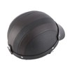 Half Helmet Breathable Sun Blocking Retro Safe PU Leather Motorcycle