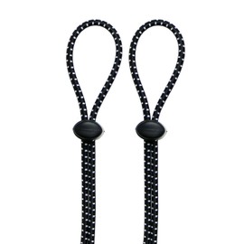 Leshang Swimming Goggles Bungee Strap Rope Buckle Tighter to Strengthen The Elastic Rope Buckle not Easy to Trip, Black 2pack, 43 inch