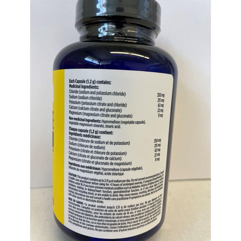 Saltstick Electrolyte Caps, Buffered Electrolyte Salts, 100 Capsules