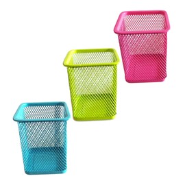 GRIRIW 1Set Metal Pen Holders Office Desk Organizer for Stationery Creative Mesh Design for Home School and Office Use