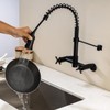 Wall Mount Kitchen Faucet, 8 Inch Center Wall Mount Kitchen