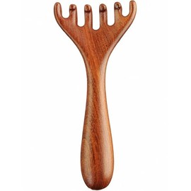 5.7 Inch Antler Massage Comb – Ergonomic Full-Body Scraping & Scalp Massage Tool, Handcrafted Sandalwood for Relaxation & Improved Circulation