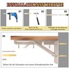 Folding Console Heavy Duty 300 mm - Folding Hinge Pack