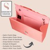 SwankySwans Women's Chantel Clutch Bag, Coral, One Size