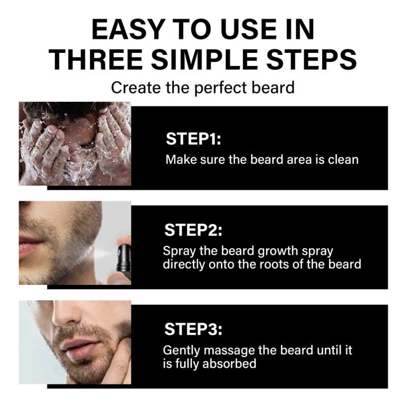 2xcontiene De Biotina Suero Para Crecimiento De La Barba 20%