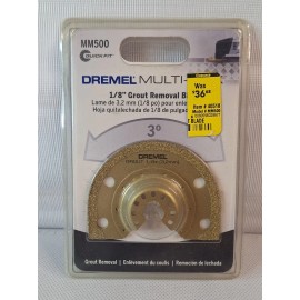 Dremel MM500 1/8"  Grout Removal Blade -  Gold