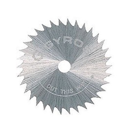 Gyros 10-Piece Mini Circular Saw Blades, Coarse-Teeth 1 ½ Inch Diameter with 44 Teeth Per Inch for Cutting of Plastic, Softwoods, Hardwoods, and Wax. Compatible with Most Rotary Tools. 81-21515/10