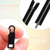 18 Pcs Replacement Zipper pulls, Spare Removable Metal Zip Repair