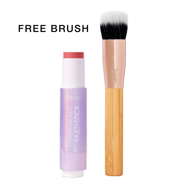 tarte lip & cheek multi-stick blush + brush duo:_hot tamale