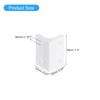 sourcing map 8Pcs 90 Degree Plastic Corner Braces, 22x38x22mm Nylon