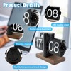 Digital Folding Clock, Retro Automatic Mechanical Flip Clock with Secure