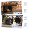 Akinerri Dog Crate Cover with Mesh Window, Double Door Waterproof