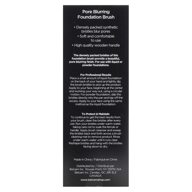 Denco Pore Blurring Foundation Brush, Black